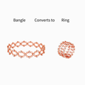 2-in-1 convertible bangle to ring jewellery for women